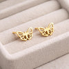 925 Silver Butterfly Stud, Minimal Butterfly Studs, Tiny Earrings,