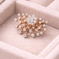 CZ Sunburst Studs, 925 Sterling Silver Firework Earrings