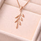 Leaf Pendant Necklace 925 Silver | Minimal | Sterling Silver Nature Jewelry