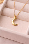 Crescent Moon Necklace 925 Silver | Minimal Moon Pendant | Celestial Jewelry