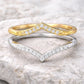 Chevron CZ Ring 925 Silver | V Shape Stacking Ring | Minimal Wedding Band | Dainty Diamond Look