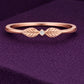 Leaf CZ Ring 925 Silver | Nature Inspired Ring | Minimal Stacking |