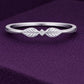 Leaf CZ Ring 925 Silver | Nature Inspired Ring | Minimal Stacking |