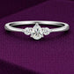 Pear CZ Three Stone 925 Silver | Trilogy Engagement Ring | Minimal Promise Ring |