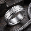 Hammered Silver 925 | Minimal Mens Ring | Rustic Wedding Band | Textured Band