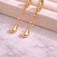 925 Silver Teardrop Earrings | CZ Chain Drop Hoop | Minimal Sterling Silver Jewelry