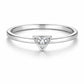 Dainty Sterling Silver Triangle Ring | Minimalist CZ Jewelry