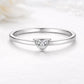 Dainty Sterling Silver Triangle Ring | Minimalist CZ Jewelry