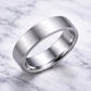 Plain Silver Band  925 | Mens Wedding Band | Minimal Matte Ring | Unisex