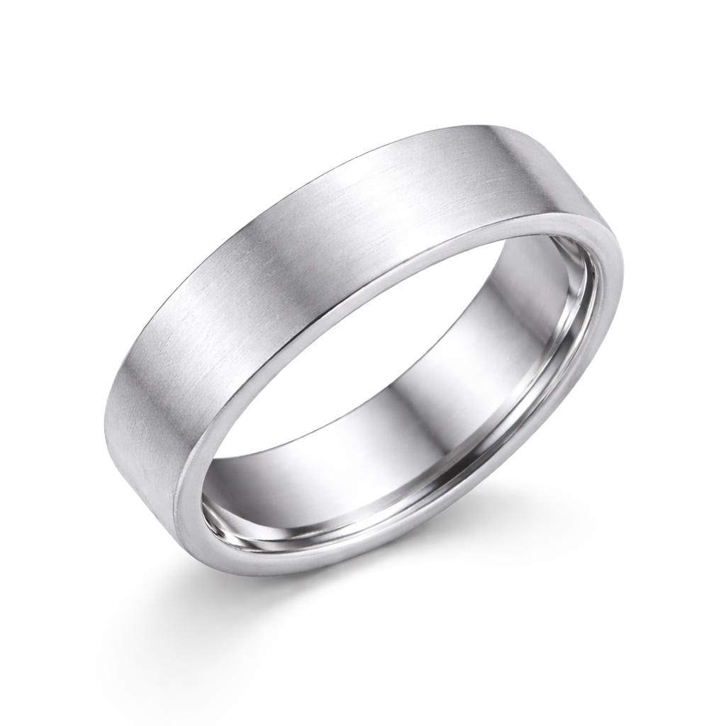 Plain Silver Band  925 | Mens Wedding Band | Minimal Matte Ring | Unisex
