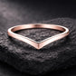 Chevron Ring 925 Silver | Minimal V Shape Band | Stacking Wedding | Modern Promise Ring