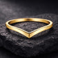 Chevron Ring 925 Silver | Minimal V Shape Band | Stacking Wedding | Modern Promise Ring