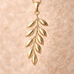 Leaf Pendant Necklace 925 Silver | Minimal | Sterling Silver Botanical Jewelry