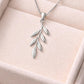 Leaf Pendant Necklace 925 Silver | Minimal | Sterling Silver Nature Jewelry