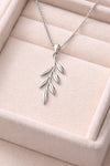 Leaf Pendant Necklace 925 Silver | Minimal | Sterling Silver Nature Jewelry