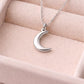 Crescent Moon Necklace 925 Silver | Minimal Moon Pendant | Celestial Jewelry