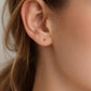 Minimal Silver Ball Stud Earrings | 925 Sterling Silver Tiny Dot Studs | Dainty Everyday Jewelry