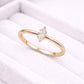 Marquise CZ Ring | 925 Sterling Silver Solitaire Ring | Minimal Dainty Engagement