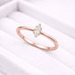 Marquise CZ Ring | 925 Sterling Silver Solitaire Ring | Minimal Dainty Engagement