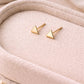 Triangle Silver Stud Earrings | 925 Sterling Silver Minimal Geometric Studs | Dainty Everyday Jewelry