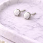 Hexagon Silver Stud Earrings | 925 Sterling Silver Minimal Geometric Studs | Modern Everyday Jewelry