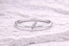 Dainty 925 Sterling Silver Lavender Ring - Minimalist Floral Band
