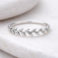 Leaf Band Ring | Olive Branch Ring | Sterling Silver Nature | Minimal Jewelry