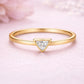 Dainty Sterling Silver Triangle Ring | Minimalist CZ Jewelry