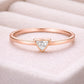 Dainty Sterling Silver Triangle Ring | Minimalist CZ Jewelry