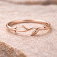 Sterling Silver Olive Leaf Ring | Minimalist Wrap Band