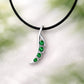 925 Silver Green CZ Pendant Necklace