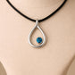 925 Silver London Topaz Teardrop Pendant Necklace â Minimal Blue Gem Gift for Her