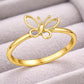 925 Silver Butterfly Ring Minimalist Dainty Nature Ring Gift for Her