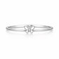 925 Sterling Silver Butterfly Ring Minimal Dainty Thin Band Gift for Her