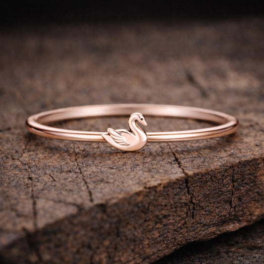 925 Silver Swan Ring Minimal Bird Ring Dainty Nature Jewelry Gift for Her