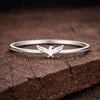925 Silver Eagle Ring Minimal Bird Ring Dainty Nature Jewelry Gift for Her