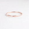 925 Sterling Silver Wavy Ring Minimal Stacking Band Dainty Thin Promise Ring Women Gift