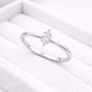Marquise CZ Ring | 925 Sterling Silver Solitaire Ring | Minimal Dainty Engagement