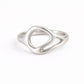 Sculptural Sterling Silver Open Ring – Modern Minimalist Jewelry