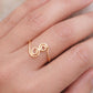 Sterling Silver Spiral Ring – Adjustable Open Swirl, Boho Jewelry