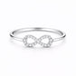 Sterling Silver Infinity Ring – Dainty CZ Promise Band