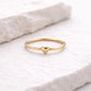 925 Silver Tiny Heart Ring Minimal Love Band Dainty Promise Ring Gift for Her
