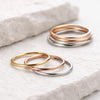 925 Silver Minimal Plain Band Ring Thin Stacking Ring Simple Everyday Jewelry