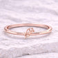 925 Silver Lily Flower Ring Minimal Floral Band Dainty Nature Jewelry