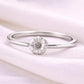 925 Silver Daisy Flower Ring Minimal Floral Dainty Nature Jewelry