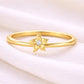 925 Silver Blossom Flower Ring CZ Minimal Floral Dainty Jewelry