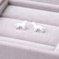 Sterling Silver Dog Stud Earrings – Minimalist Puppy Jewelry