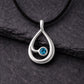 925 Silver London Topaz Pendant Necklace – Topaz Teardrop, December Birthstone