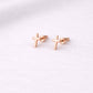 925 Sterling Silver Cross Stud – Tiny Minimal Cross – Dainty Religious – Everyday Jewelry