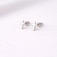 925 Sterling Silver Cross Stud – Tiny Minimal Cross – Dainty Religious – Everyday Jewelry
